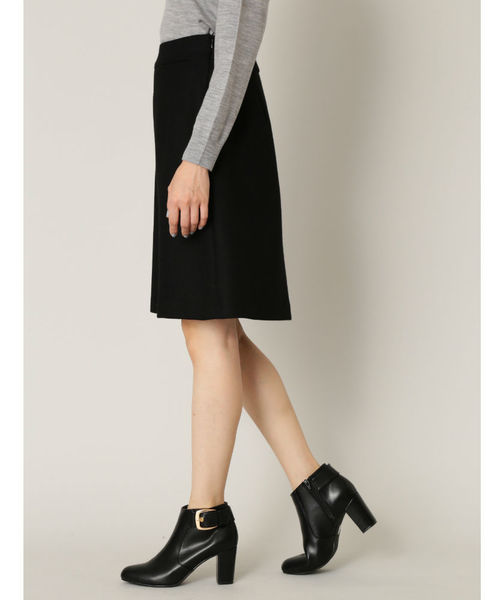 NATURAL BEAUTY BASIC（ナチュラルビューティーベーシック）の「ボタニーサージボックスプリーツスカート＜ハンドウォッシャブル＞（スカート・レディース・グレー/ブラック/イエロー系その他・X-SMALL/LARGE/MEDIUM/SMALL）」の8枚目の写真