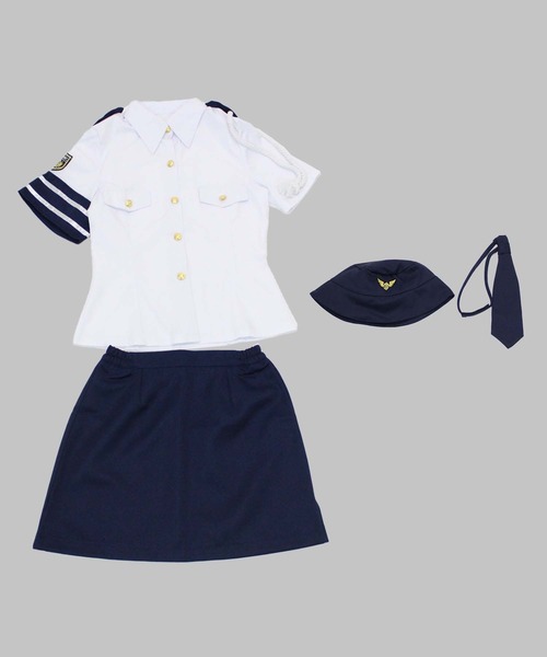 OSYAREVO（オシャレボ）の「コスプレ 婦人警官 ポリス レディース ホワイトデー 記念日（コスチューム/パーティーグッズ・レディース・ホワイト/ブルー・LARGE/MEDIUM/X-LARGE）」の21枚目の写真