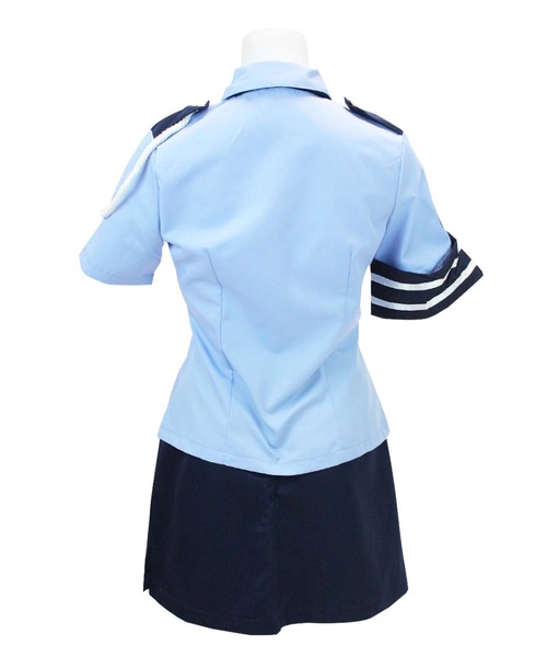OSYAREVO（オシャレボ）の「コスプレ 婦人警官 ポリス レディース ホワイトデー 記念日（コスチューム/パーティーグッズ・レディース・ホワイト/ブルー・LARGE/MEDIUM/X-LARGE）」の18枚目の写真