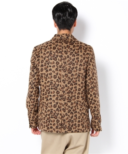 WEGO（ウィゴー）の「レオパードメルトンテーラードジャケット（テーラードジャケット・メンズ・ブラウン・MEDIUM/LARGE）」の3枚目の写真