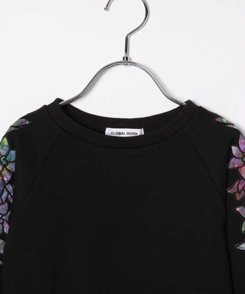 GLOBAL WORK(グローバルワーク)の「【キッズ】カットワークウラケプルオーバー長袖/775912(Tシャツ/カットソー・キッズ・ブラック/グレー・LARGE/XX-LARGE/SMALL/X-LARGE/MEDIUM)」の7枚目の写真