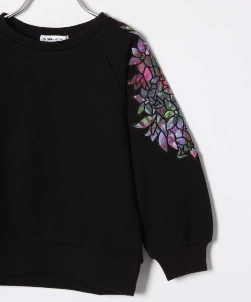 GLOBAL WORK(グローバルワーク)の「【キッズ】カットワークウラケプルオーバー長袖/775912(Tシャツ/カットソー・キッズ・ブラック/グレー・LARGE/XX-LARGE/SMALL/X-LARGE/MEDIUM)」の9枚目の写真