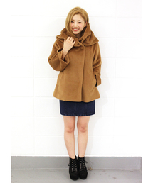 Kastane | BIGフードショートコート(その他アウター)