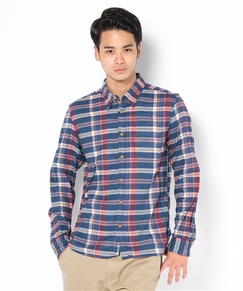 CIAOPANIC(チャオパニック)の「ビエラチェックシャツL/S(シャツ/ブラウス・メンズ・グリーン/ネイビー/ブルー/パープル/グレー/ホワイト/その他/レッド/ベージュ/オレンジ/イエロー・X-LARGE/LARGE/MEDIUM)」の7枚目の写真