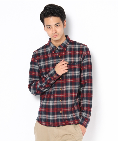 CIAOPANIC(チャオパニック)の「ビエラチェックシャツL/S(シャツ/ブラウス・メンズ・グリーン/ネイビー/ブルー/パープル/グレー/ホワイト/その他/レッド/ベージュ/オレンジ/イエロー・X-LARGE/LARGE/MEDIUM)」の3枚目の写真