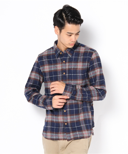 CIAOPANIC(チャオパニック)の「ビエラチェックシャツL/S(シャツ/ブラウス・メンズ・グリーン/ネイビー/ブルー/パープル/グレー/ホワイト/その他/レッド/ベージュ/オレンジ/イエロー・X-LARGE/LARGE/MEDIUM)」の6枚目の写真