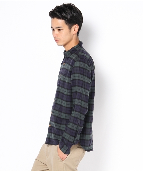 CIAOPANIC(チャオパニック)の「ビエラチェックシャツL/S(シャツ/ブラウス・メンズ・グリーン/ネイビー/ブルー/パープル/グレー/ホワイト/その他/レッド/ベージュ/オレンジ/イエロー・X-LARGE/LARGE/MEDIUM)」の12枚目の写真