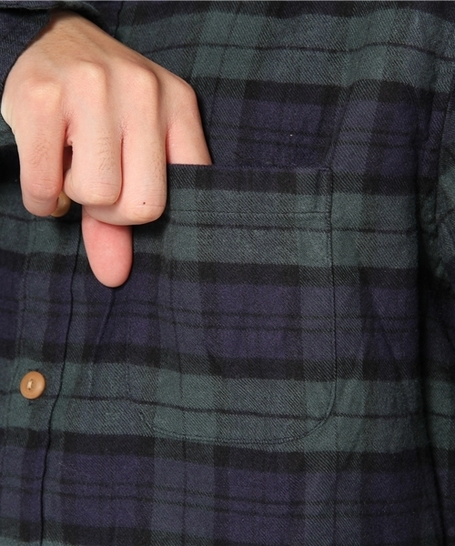 CIAOPANIC(チャオパニック)の「ビエラチェックシャツL/S(シャツ/ブラウス・メンズ・グリーン/ネイビー/ブルー/パープル/グレー/ホワイト/その他/レッド/ベージュ/オレンジ/イエロー・X-LARGE/LARGE/MEDIUM)」の18枚目の写真