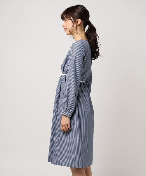 LBC(エルビーシー)の「カシュクールシャーリング刺繍ワンピース(ワンピース・レディース・オリーブ/ブルー・MEDIUM/LARGE)」の16枚目の写真