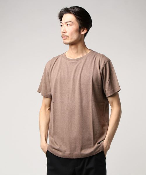 go slow caravan（ゴースローキャラバン）の「A HOPE HEMP/アホープヘンプ　REGULAR SS TEE（Tシャツ/カットソー・メンズ・ライトイエロー/インディゴブルー/ブルー/セージグリーン/ナチュラル/ブラウン/ブラック/レッド・MEDIUM/X-LARGE/SMALL/LARGE）」の4枚目の写真
