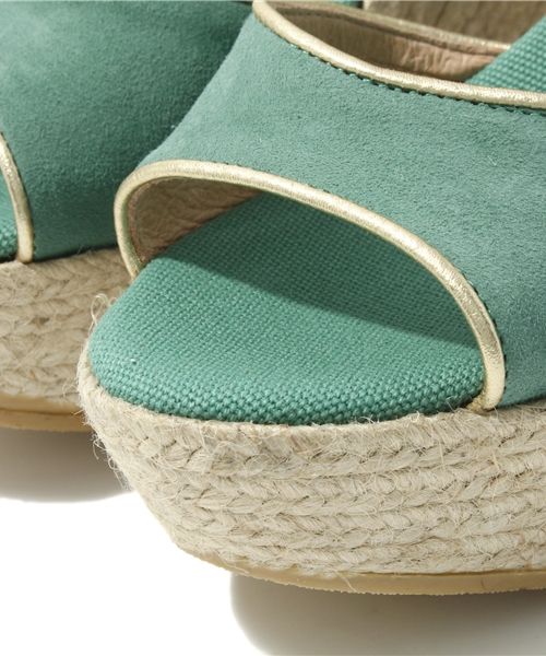 Soareak(ソアリーク)の「【KANNA】 パイピングベルトウェッジ(サンダル・レディース・ライトグリーン/ライトピンク・36/38/37)」の7枚目の写真
