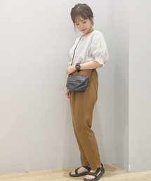 earth music&ecology | ・袖シャーリングプルオーバー ●(シャツ/ブラウス)