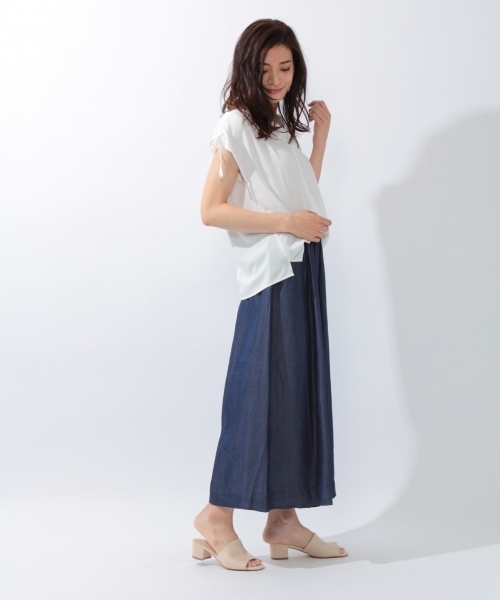 laboratory work(ラボラトリーワーク)の「テンセルデニムパンツ(デニムパンツ・レディース・インディゴブルー/ブルー・MEDIUM)」の4枚目の写真
