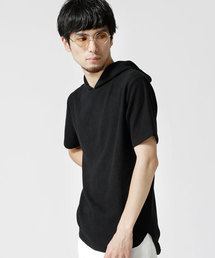 NANO universe | 変形ワッフルショートスリーブプルパーカー(パーカー)