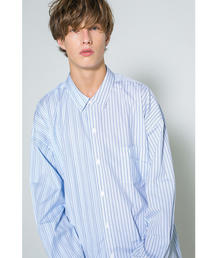 MONKEY TIME | ＜monkey time＞ STRIPE PANEL OVER SIZED REG/シャツ(シャツ/ブラウス)
