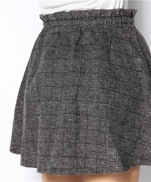 one after another NICE CLAUP（ワンアフターアナザーナイスクラップ）の「【ナイスクラップ】チェックカットサス付スカート（スカート・レディース・グリーン/ブルー/ブラック・FREE）」の13枚目の写真