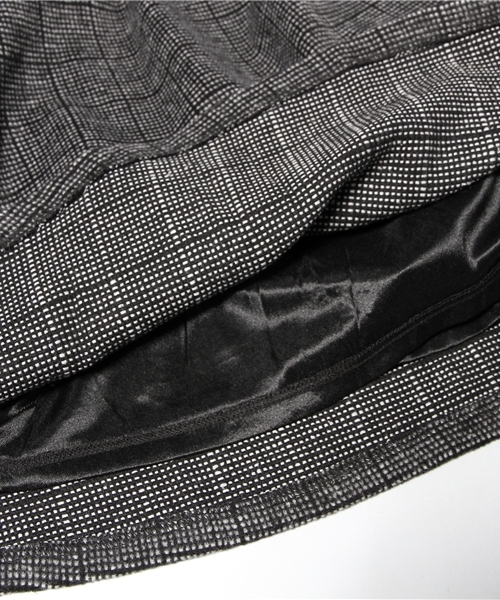 one after another NICE CLAUP（ワンアフターアナザーナイスクラップ）の「【ナイスクラップ】チェックカットサス付スカート（スカート・レディース・グリーン/ブルー/ブラック・FREE）」の6枚目の写真