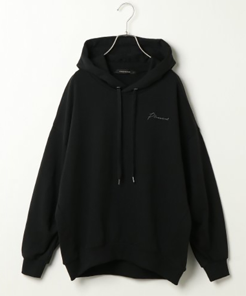 VENCEEXCHANGE（ヴァンスエクスチェンジ）の「刺繍入りパーカー（パーカー・レディース・オフホワイト/ブラック/ベージュ・M）」の2枚目の写真