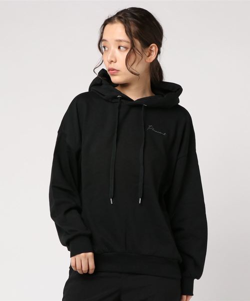 VENCEEXCHANGE（ヴァンスエクスチェンジ）の「刺繍入りパーカー（パーカー・レディース・オフホワイト/ブラック/ベージュ・M）」の7枚目の写真