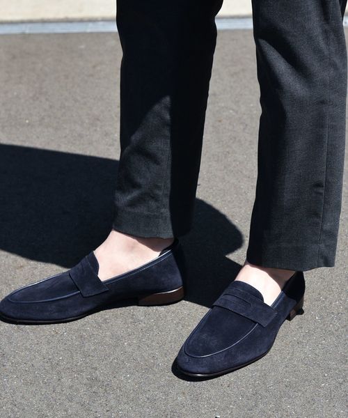 SHIPS スエード コインローファー ネイビー SHIPS Colors ローファー Colors:スエード 2 メンズ : ZOZOTOWN