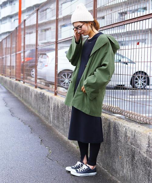 reca（レカ）の「【ZOZOTOWN限定】フード取り外しOK! ショート丈トレンチコート 2019S/S（トレンチコート・レディース・ベージュ/カーキ/ブルー系その他・M/L）」の19枚目の写真