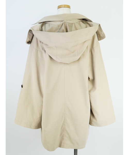 reca（レカ）の「【ZOZOTOWN限定】フード取り外しOK! ショート丈トレンチコート 2019S/S（トレンチコート・レディース・ベージュ/カーキ/ブルー系その他・M/L）」の9枚目の写真