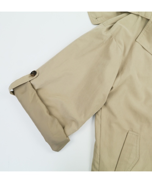 reca（レカ）の「【ZOZOTOWN限定】フード取り外しOK! ショート丈トレンチコート 2019S/S（トレンチコート・レディース・ベージュ/カーキ/ブルー系その他・M/L）」の6枚目の写真