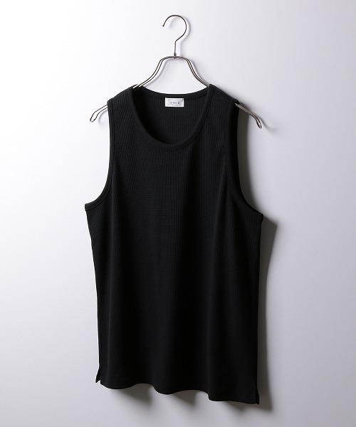 JUNRED（ジュンレッド）の「【吸水速乾】サーマルタンク（タンクトップ・メンズ・ホワイト/ブラック/グレー・S/M/L）」の2枚目の写真