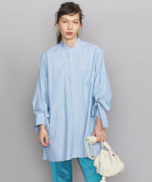 BEAUTY&YOUTH UNITED ARROWS | BY コットンストライプリボンタイスリーブロングシャツ(シャツ/ブラウス)