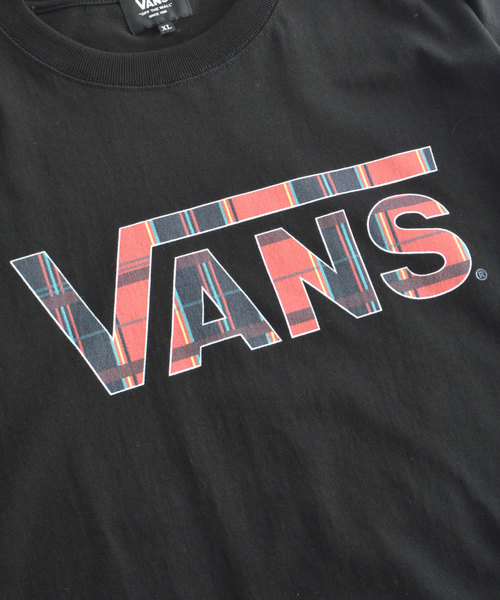 VANS(バンズ)の「VANS/ヴァンズ Check Pattern Flying-V S/S T-Shirt(Tシャツ/カットソー・メンズ・ホワイト/ブラック・M/L/XL)」の6枚目の写真