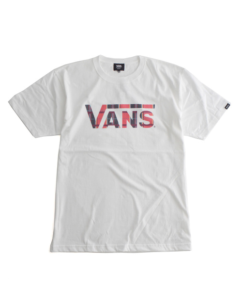 VANS(バンズ)の「VANS/ヴァンズ Check Pattern Flying-V S/S T-Shirt(Tシャツ/カットソー・メンズ・ホワイト/ブラック・M/L/XL)」の4枚目の写真