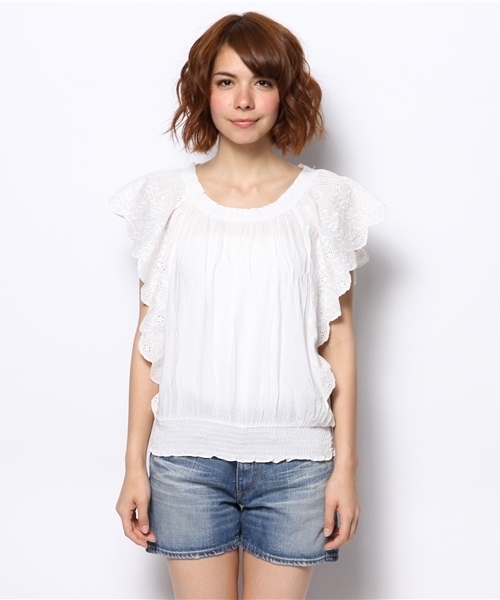 Ray BEAMS（レイビームス）の「NINA KAUFMAN / スカラ刺繍ブラウス（シャツ/ブラウス・レディース・ホワイト系その他・ONE SIZE）」の9枚目の写真