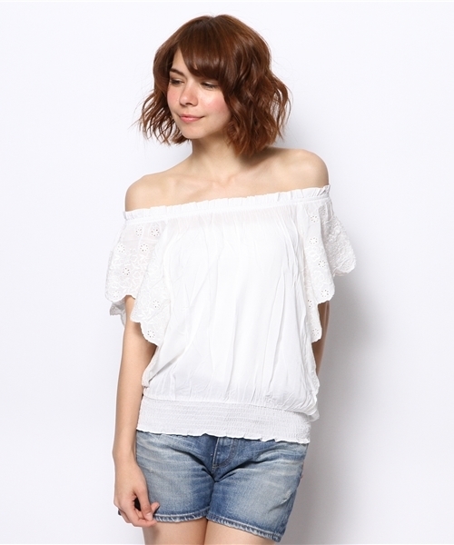 Ray BEAMS（レイビームス）の「NINA KAUFMAN / スカラ刺繍ブラウス（シャツ/ブラウス・レディース・ホワイト系その他・ONE SIZE）」の2枚目の写真