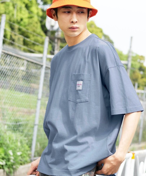 Mark Gonzales（マーク・ゴンザレス）の「Mark Gonzales/マークゴンザレス MONO-MART別注 ビッグシルエット胸刺繍 半袖Tee（Tシャツ/カットソー・メンズ・ホワイト/ブラック/ネイビー/オレンジ/ライトパープル/パープル系その他/ダークベージュ/マスタード/グリーン系その他/サンドベージュ/ライトピンク/グレー系その他/ダークグレー/ボルドー/ブラウン/ダークグリーン/ライトブルー/グリーン系その他4/グリーン系その他5/ブルー系その他3/ホワイト系その他/ブラック系その他/ベージュ系その他/グレイッシュベージュ/ブルー系その他2/パープル系その他2/パープル系その他3/グリーン系その他2/グリーン系その他3/イエロー系その他/ブルー系その他・FREE/M/S）」の22枚目の写真