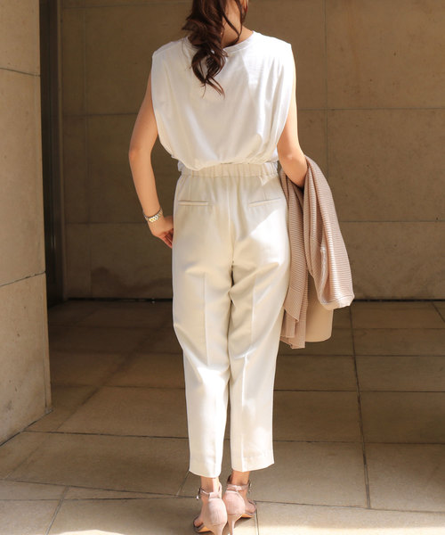 andme（アンドミー）の「デザインノースリーブカットソー（Tシャツ/カットソー・レディース・ブラック/オフホワイト/ライトブラウン/カーキ/グレー系その他・M/L）」の20枚目の写真