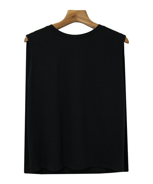andme（アンドミー）の「デザインノースリーブカットソー（Tシャツ/カットソー・レディース・ブラック/オフホワイト/ライトブラウン/カーキ/グレー系その他・M/L）」の13枚目の写真