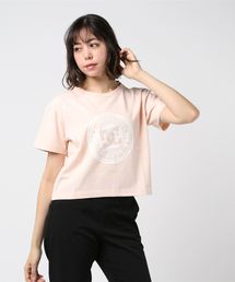フロントロゴTシャツ ショート丈 クロップド丈6126J954W
