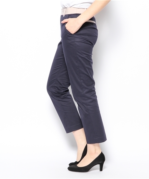 COLLAGE GALLARDAGALANTE（コラージュガリャルダガランテ）の「サテンストレッチPT（その他パンツ・レディース・ネイビー/オフホワイト・0/1）」の10枚目の写真