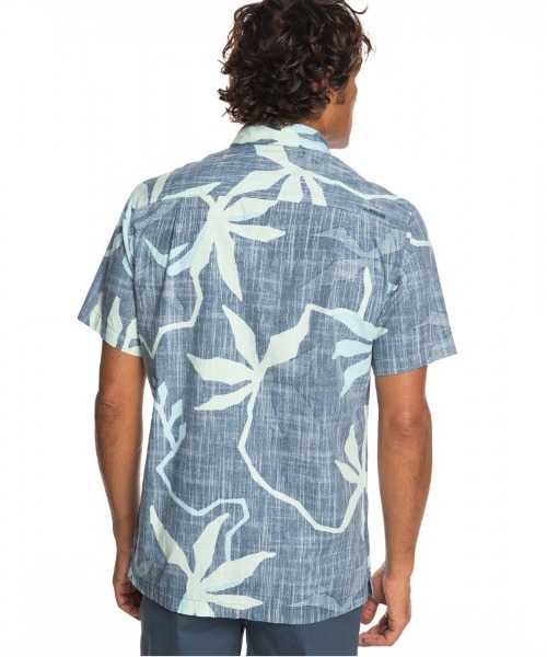 Quiksilver(クイックシルバー)の「GULLY FLORAL/クイックシルバー 半袖 シャツ 総柄(シャツ/ブラウス・メンズ・グリーン/グレー/インディゴブルー・MEDIUM/SMALL/LARGE)」の11枚目の写真