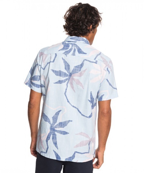 Quiksilver(クイックシルバー)の「GULLY FLORAL/クイックシルバー 半袖 シャツ 総柄(シャツ/ブラウス・メンズ・グリーン/グレー/インディゴブルー・MEDIUM/SMALL/LARGE)」の7枚目の写真