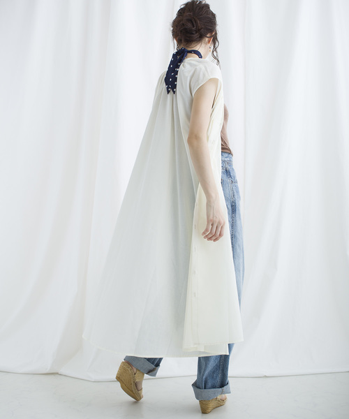 lala Born(ララボーン)の「lalaBorn/60sローンギャザーワンピース(ワンピース・レディース・ブラック/ベージュ/パープル/アイボリー・FREE)」の7枚目の写真