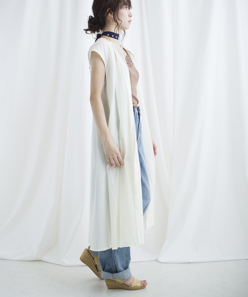 lala Born(ララボーン)の「lalaBorn/60sローンギャザーワンピース(ワンピース・レディース・ブラック/ベージュ/パープル/アイボリー・FREE)」の8枚目の写真