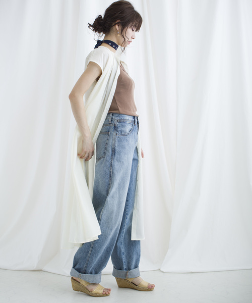lala Born(ララボーン)の「lalaBorn/60sローンギャザーワンピース(ワンピース・レディース・ブラック/ベージュ/パープル/アイボリー・FREE)」の9枚目の写真