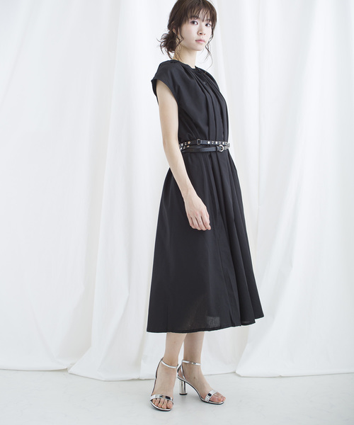 lala Born(ララボーン)の「lalaBorn/60sローンギャザーワンピース(ワンピース・レディース・ブラック/ベージュ/パープル/アイボリー・FREE)」の11枚目の写真