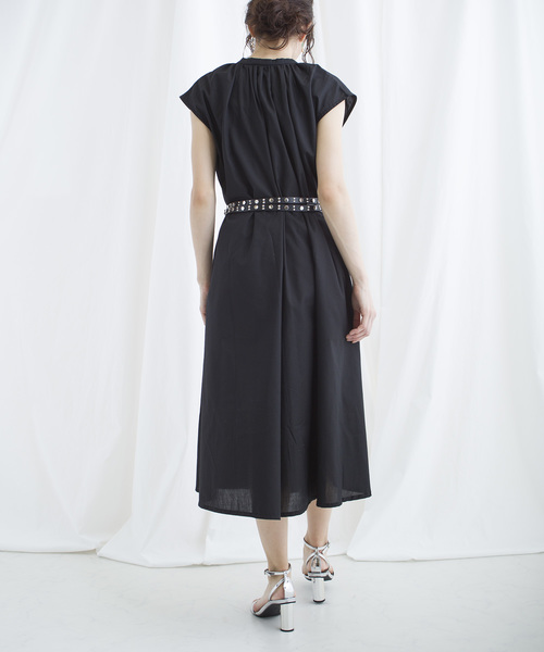 lala Born(ララボーン)の「lalaBorn/60sローンギャザーワンピース(ワンピース・レディース・ブラック/ベージュ/パープル/アイボリー・FREE)」の12枚目の写真