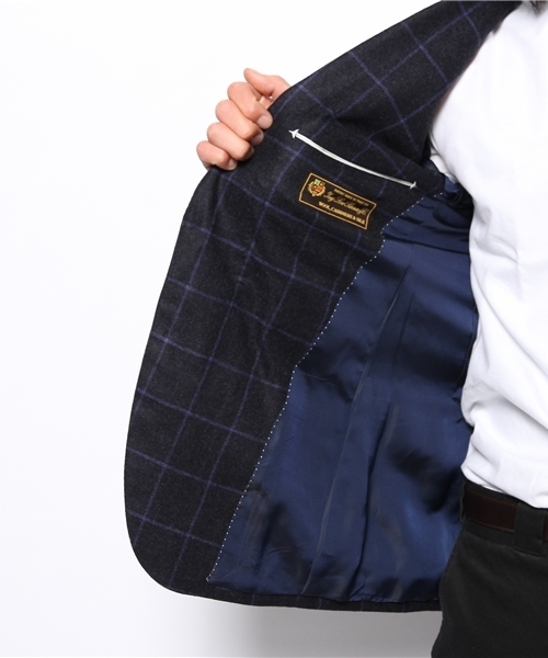 NANO universe（ナノユニバース）の「AQOIBONISTE(アクアボニスト)/ hand made S2B jaket（テーラードジャケット・メンズ・ブラウン/ネイビー・44/46）」の10枚目の写真