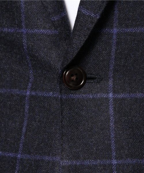 NANO universe（ナノユニバース）の「AQOIBONISTE(アクアボニスト)/ hand made S2B jaket（テーラードジャケット・メンズ・ブラウン/ネイビー・44/46）」の11枚目の写真