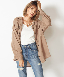 SPIRALGIRL | コットンオーバーシャツ(シャツ/ブラウス)