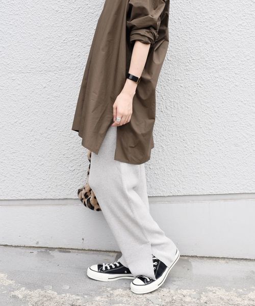 SHIPS（シップス）の「コットンレーヨンニットパンツ◇（その他パンツ・レディース・ブラック/ライトグレー/ブラウン・ONE SIZE）」の13枚目の写真