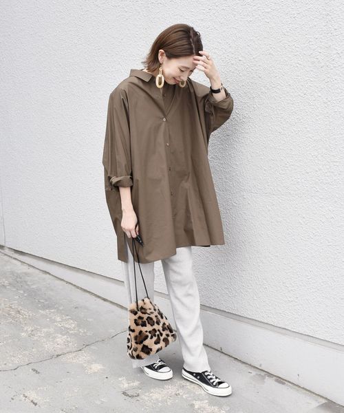 SHIPS（シップス）の「コットンレーヨンニットパンツ◇（その他パンツ・レディース・ブラック/ライトグレー/ブラウン・ONE SIZE）」の18枚目の写真